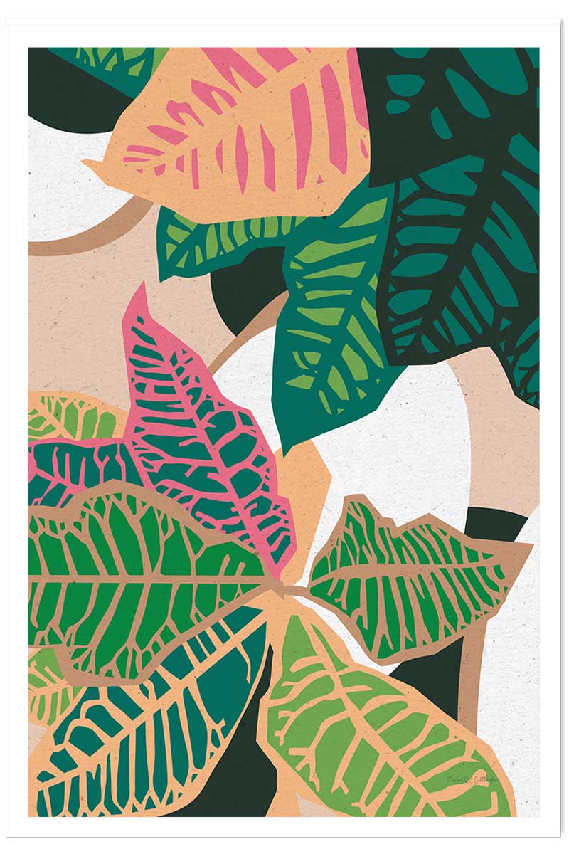 Poster colorful plants, HEXOA