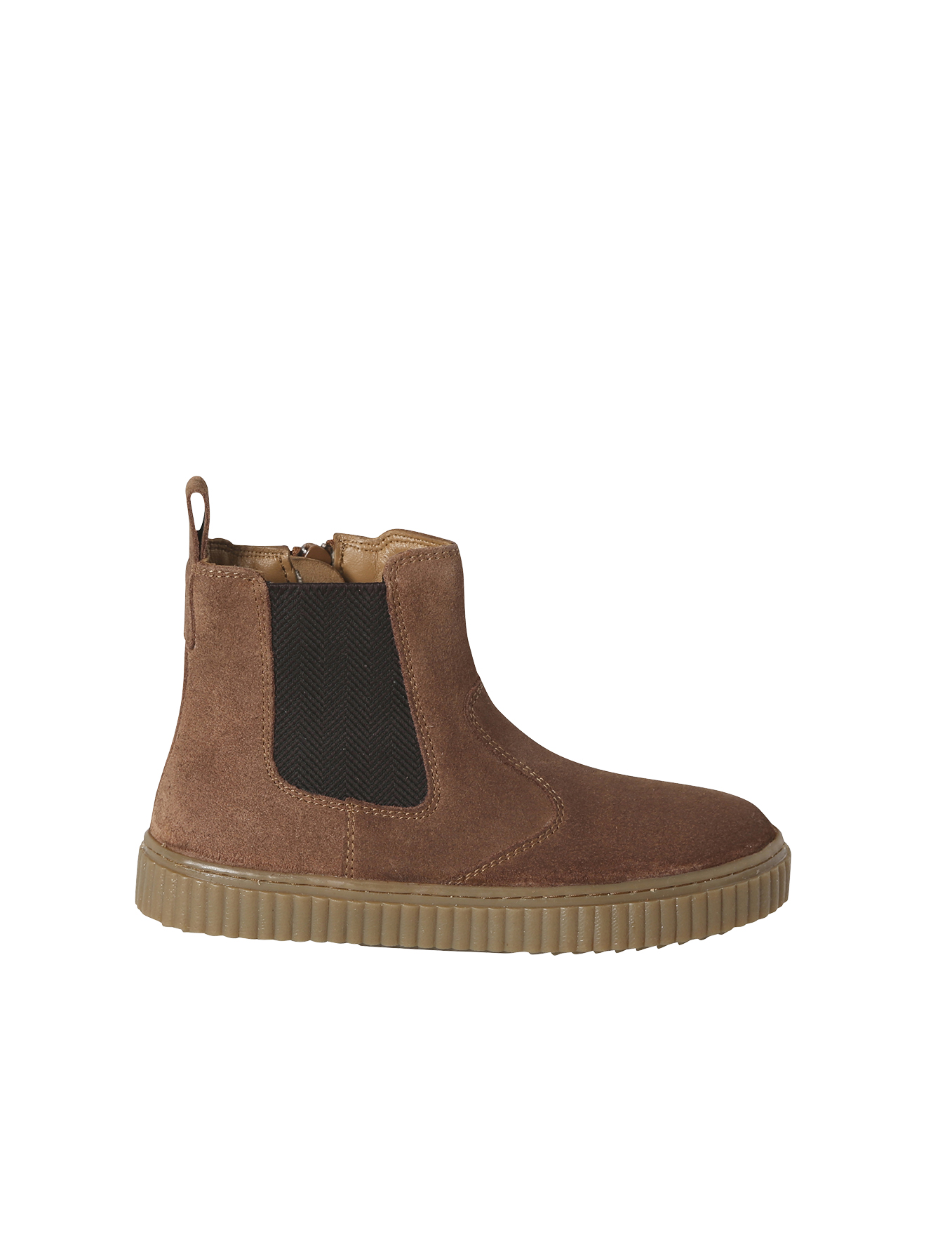 Boots cuir zippées et élastiquées, VERTBAUDET
