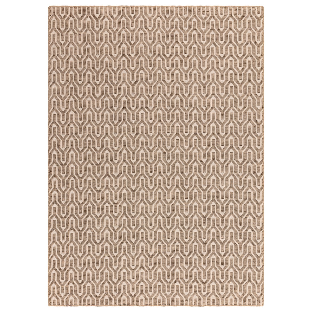 Tapis moderne en jute et coton LATTICE, NOVATREND