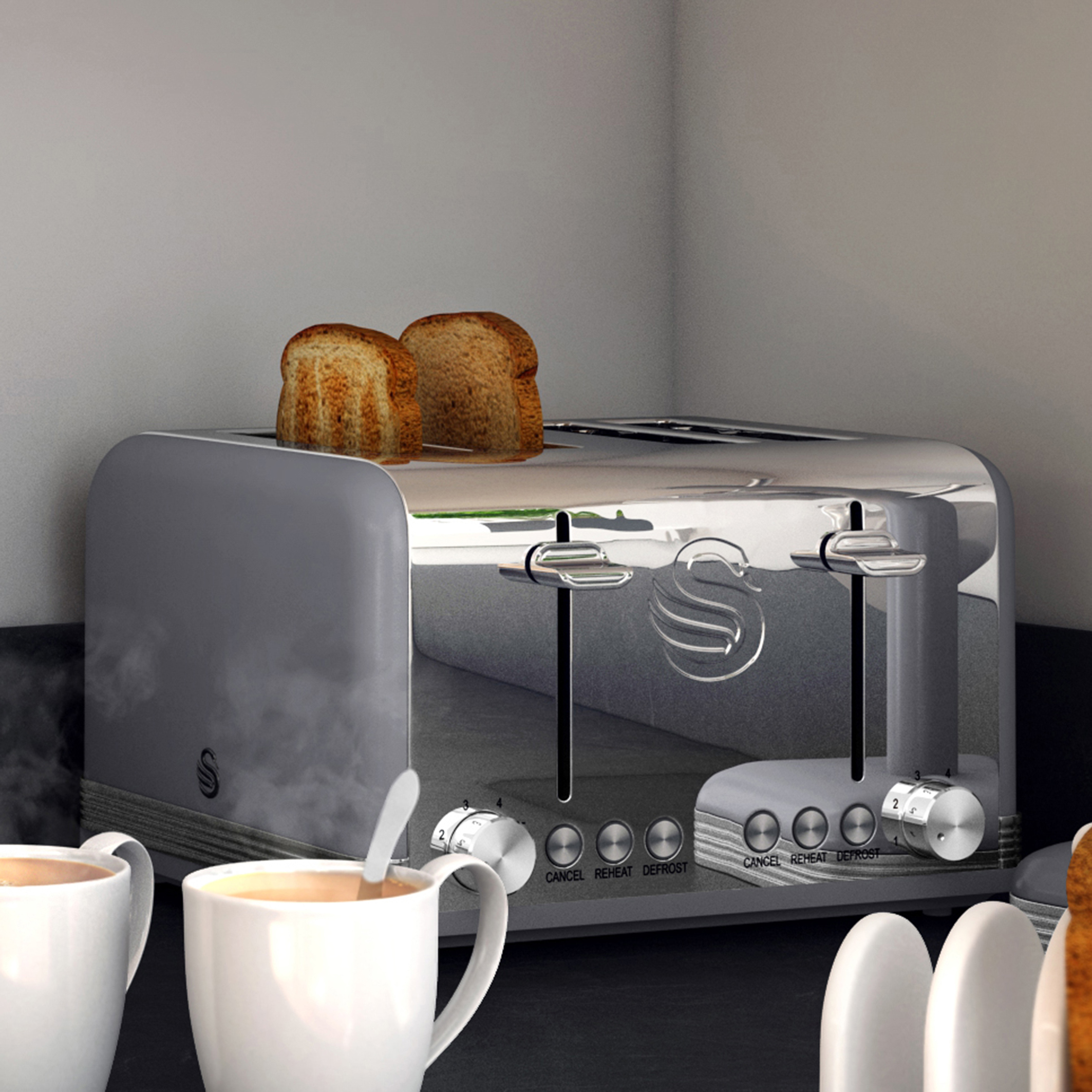 Swan retro toaster top