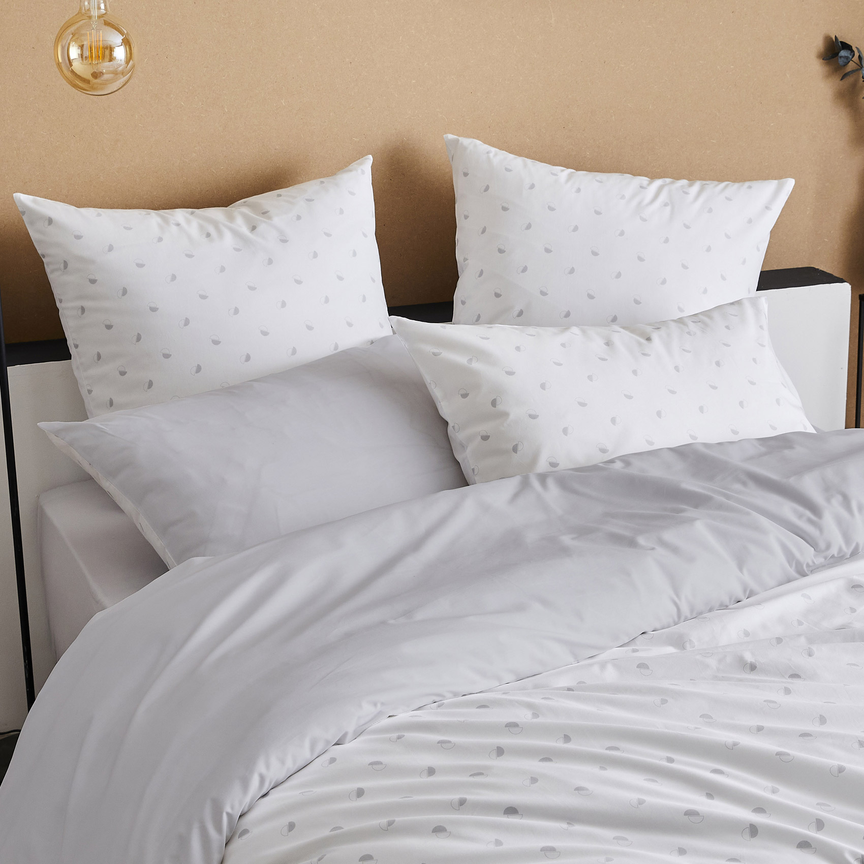 taie d oreiller percale géométrique, TRADILINGE