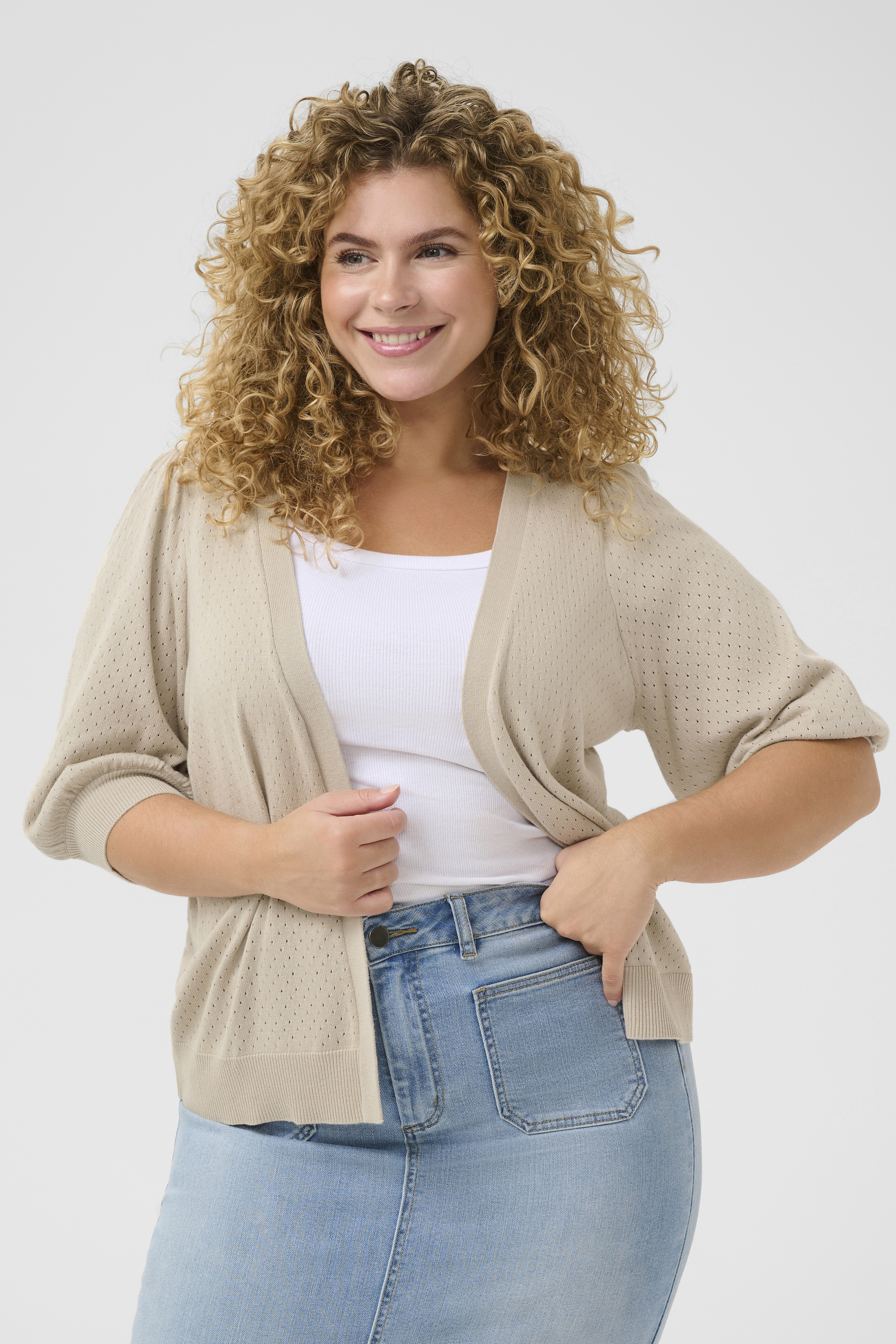 Cardigan à tricot, KAFFE CURVE
