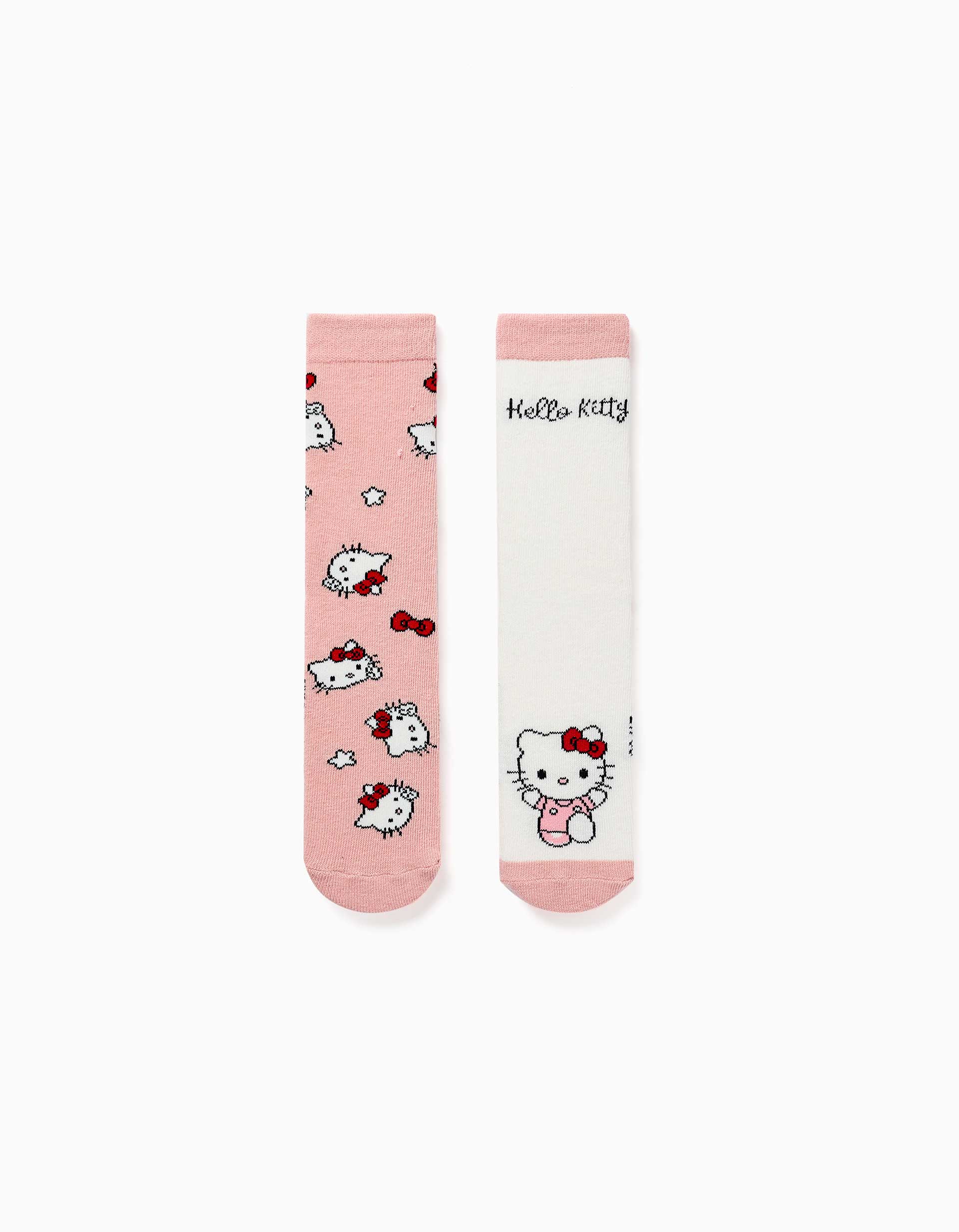 Lot de 2 chaussettes antidérapantes avec imprimés Hello Kitty, ZIPPY