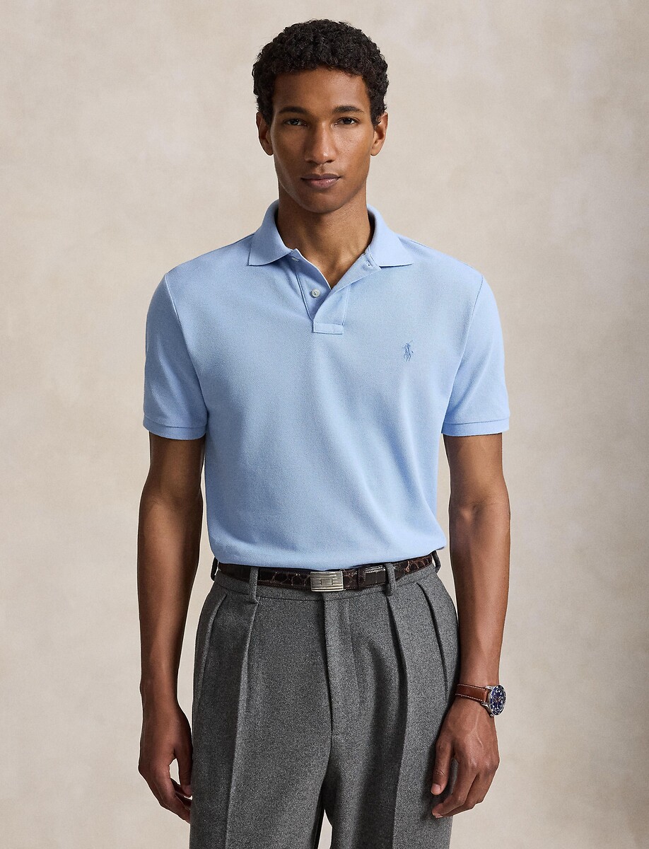 Polo custom slim fit en maille piquée, POLO RALPH LAUREN