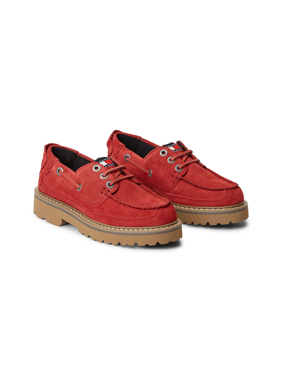 Chaussures bateau en cuir suédé, Archive, TOMMY HILFIGER