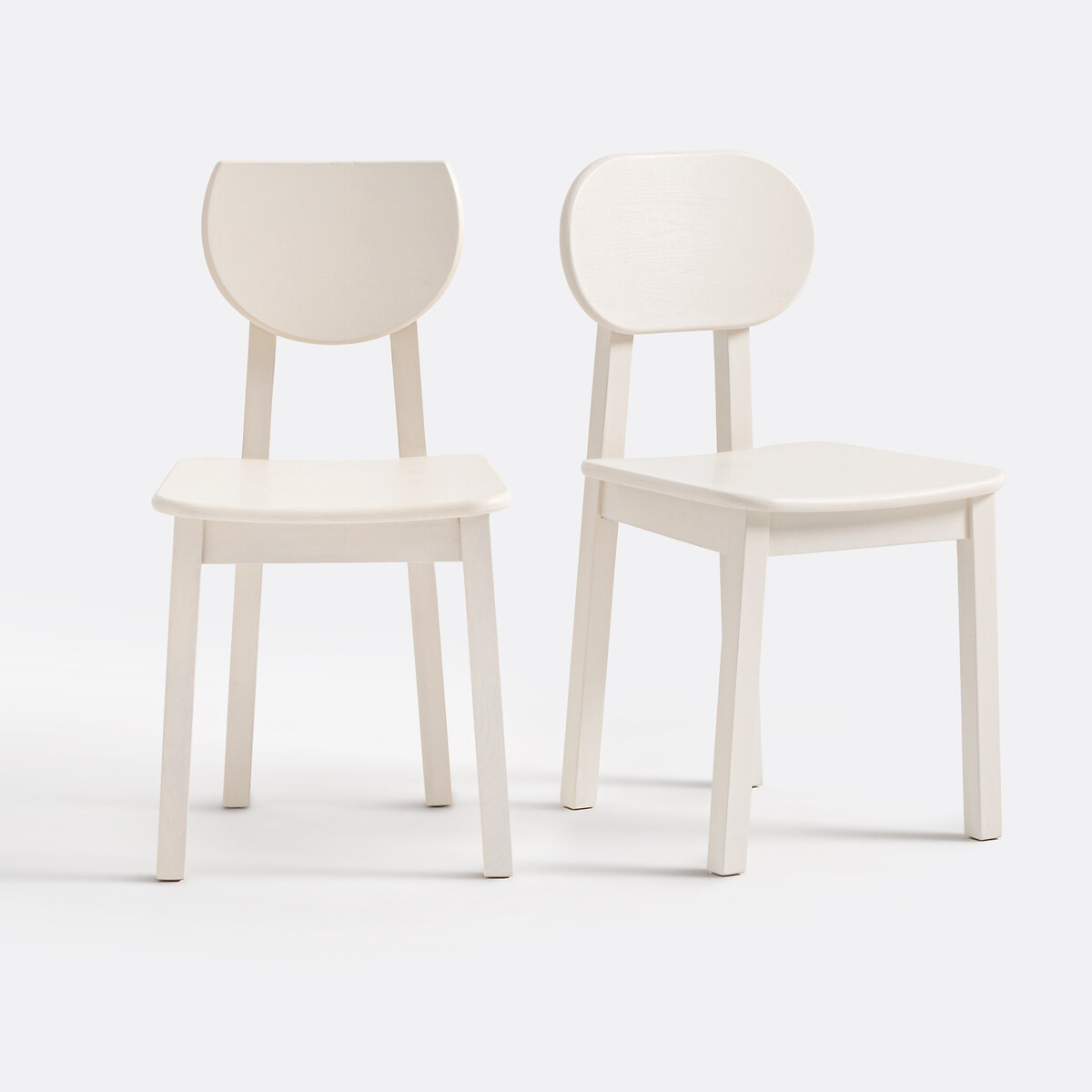 Set van 2 stoelen in essenhout , Tribal