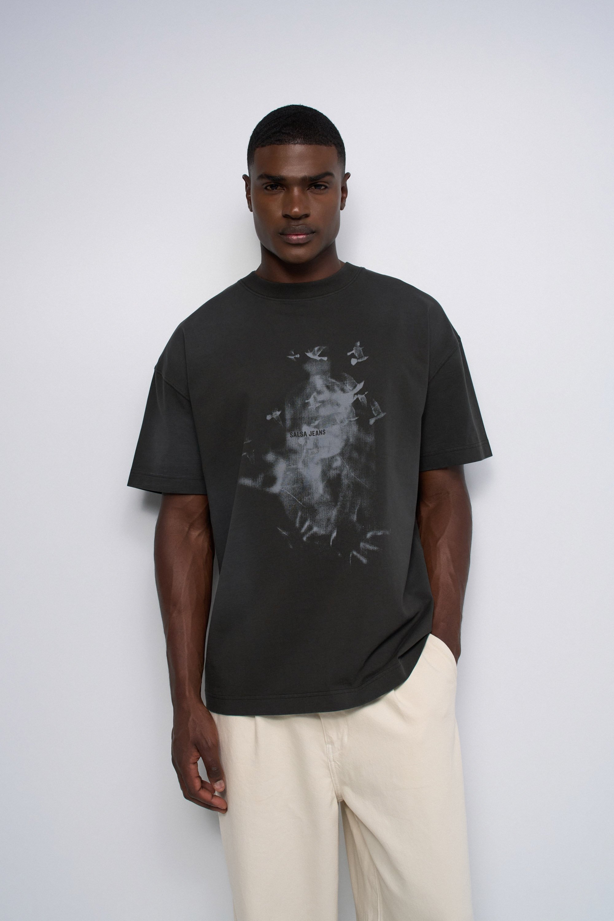 T-SHIRT IMPRIMÉ, SALSA JEANS