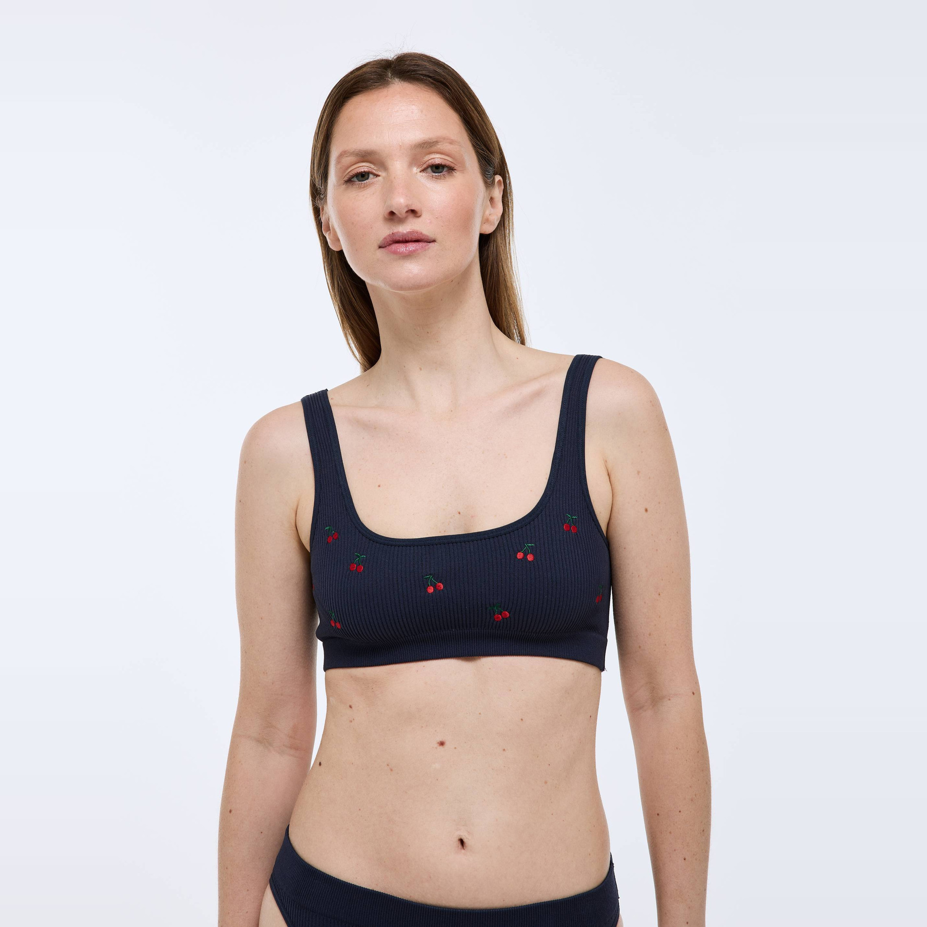 Brassière sans coutures DAISY avec broderie, MONOPRIX