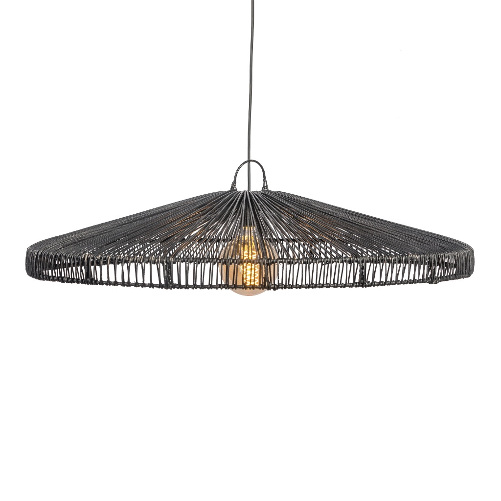 Suspension en rotin noir XL ESSO, HYDILE