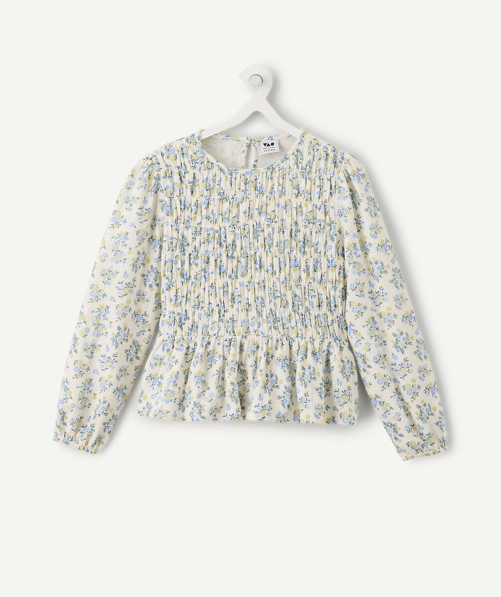 Blouse, imprimé fleurs, TAPE A L'OEIL