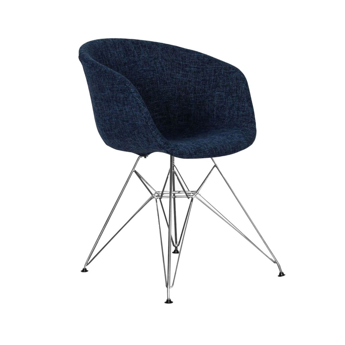 chaise design tissu rembourre eiffel