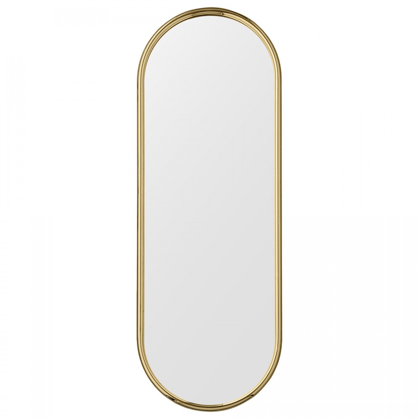 Miroir Mural Doré Angui Ovale Large H 108 X L 39 cm, AYTM