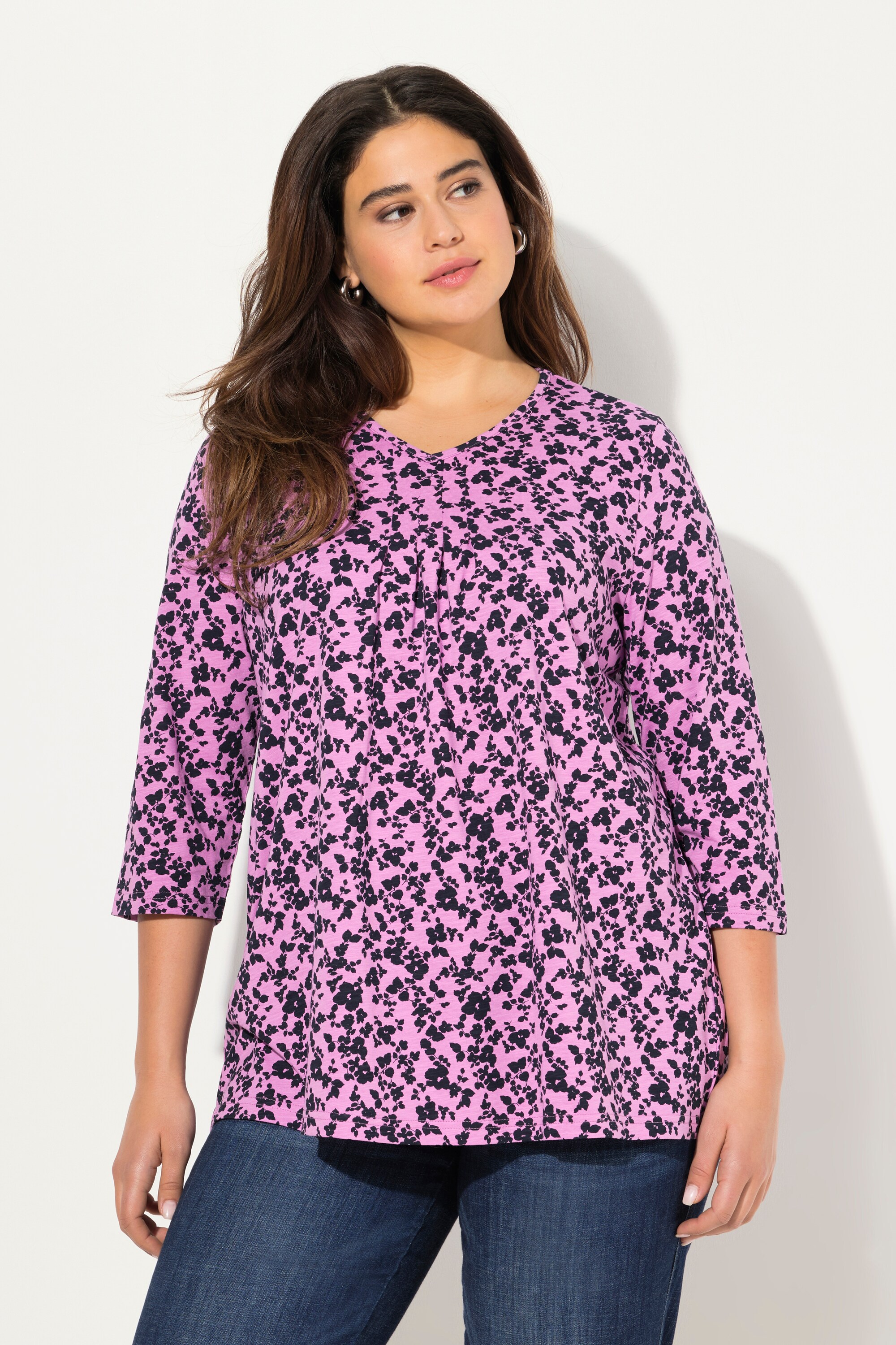 T-shirt avec plis fantaisie, ULLA POPKEN
