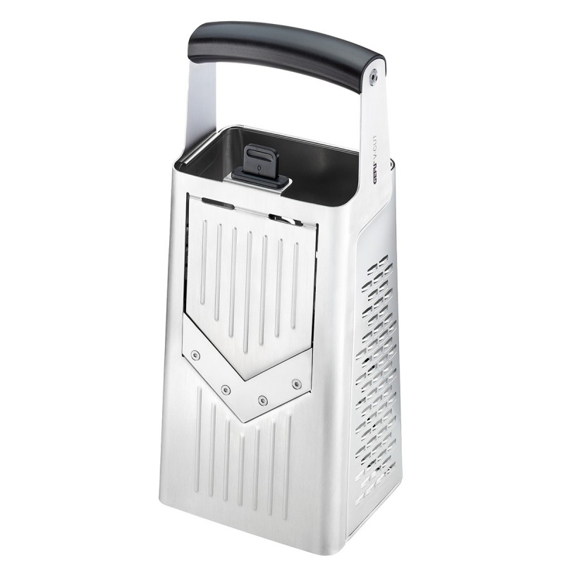 Râpe carrée V-CUT avec trancheuse réglable, GEFU