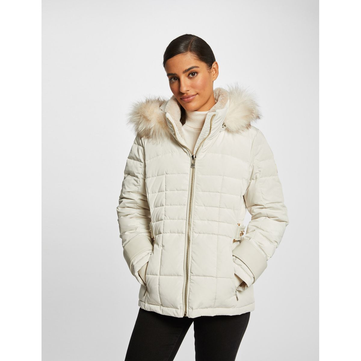 Veste morgan online blanche