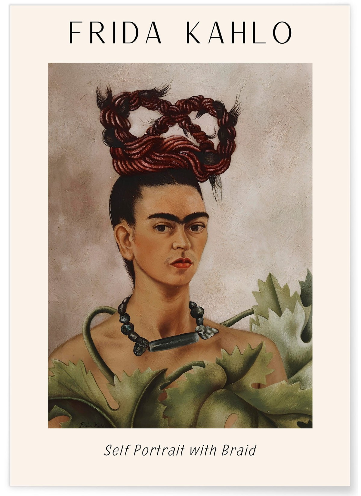 Affiche Frida Kahlo « Self Portrait with Braid », L'AFFICHERIE
