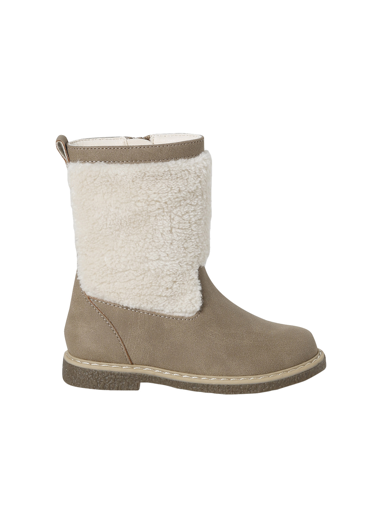 Bottes synthétique fourrées zippées, VERTBAUDET