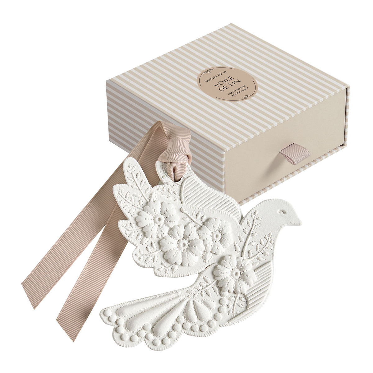 Décor parfumé Colombe en Fleurs - VOILE DE LIN, MATHILDE M