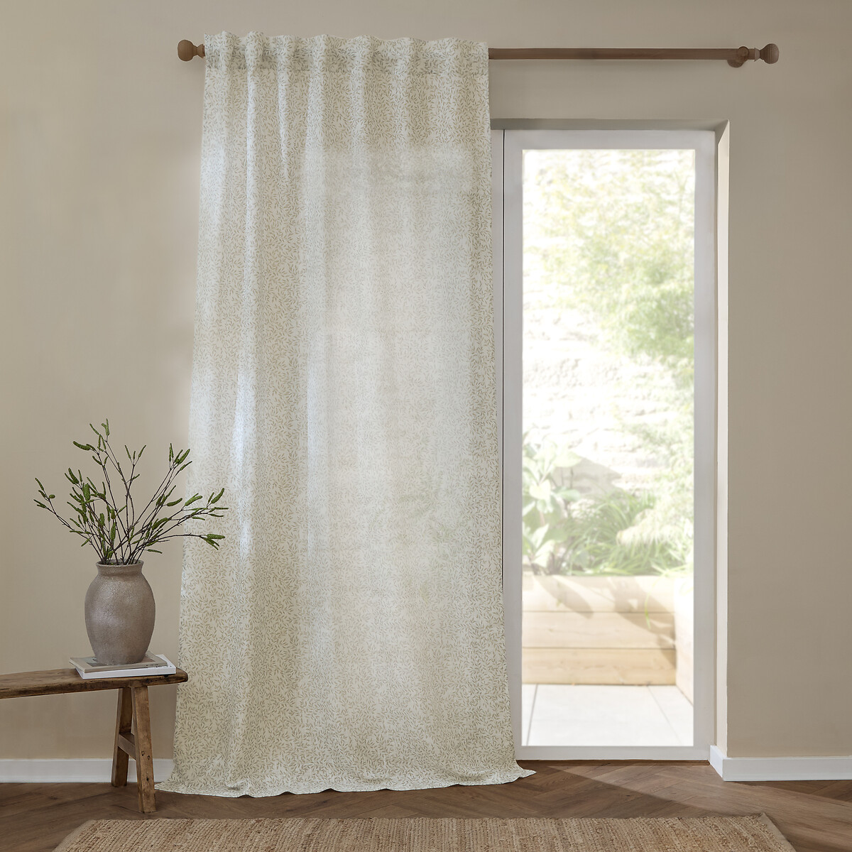 Perrie Leaf Sheer Woven Panel - 140x250cm, YARD