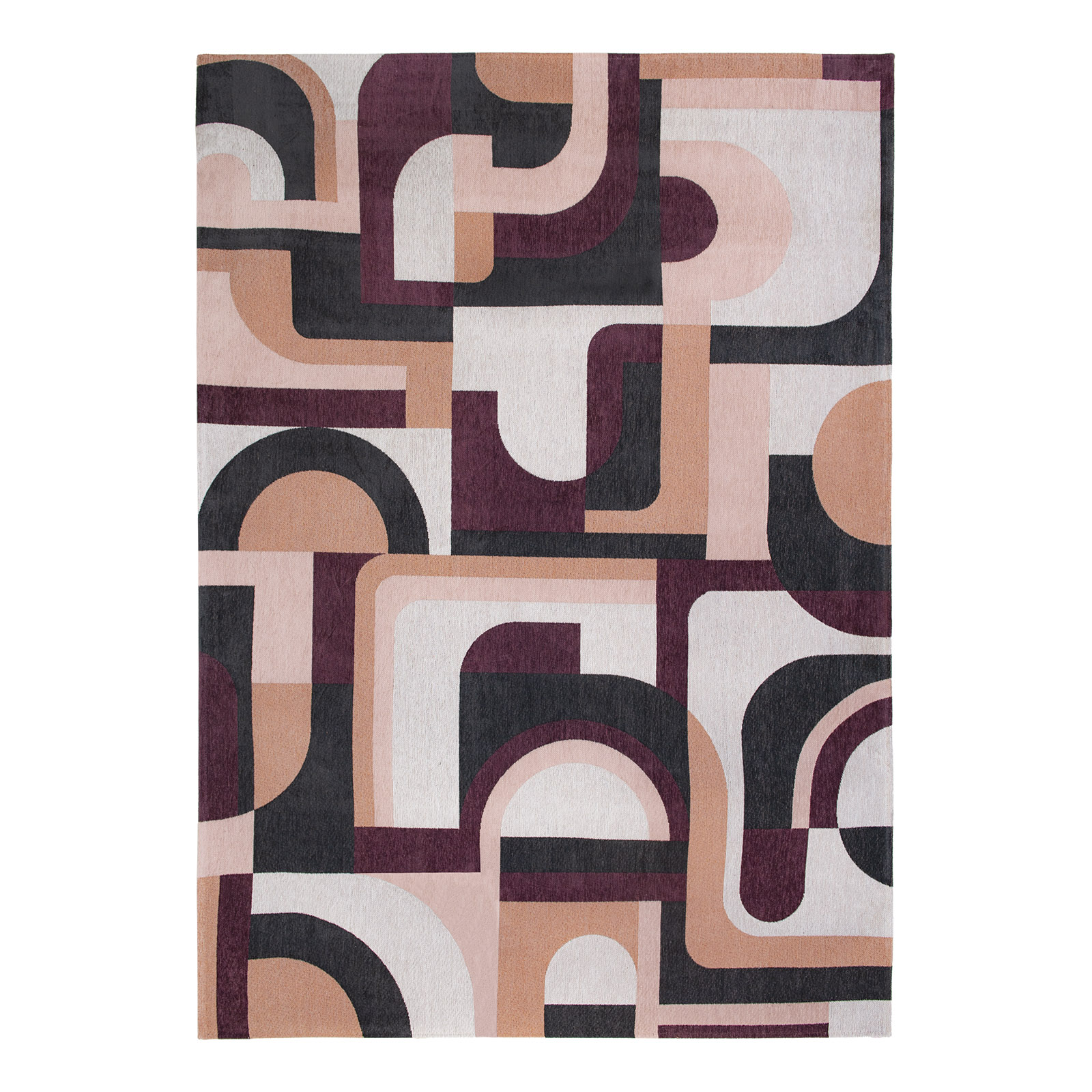 Tapis couloir rose tissé plat PINK ROCK, NOVATREND