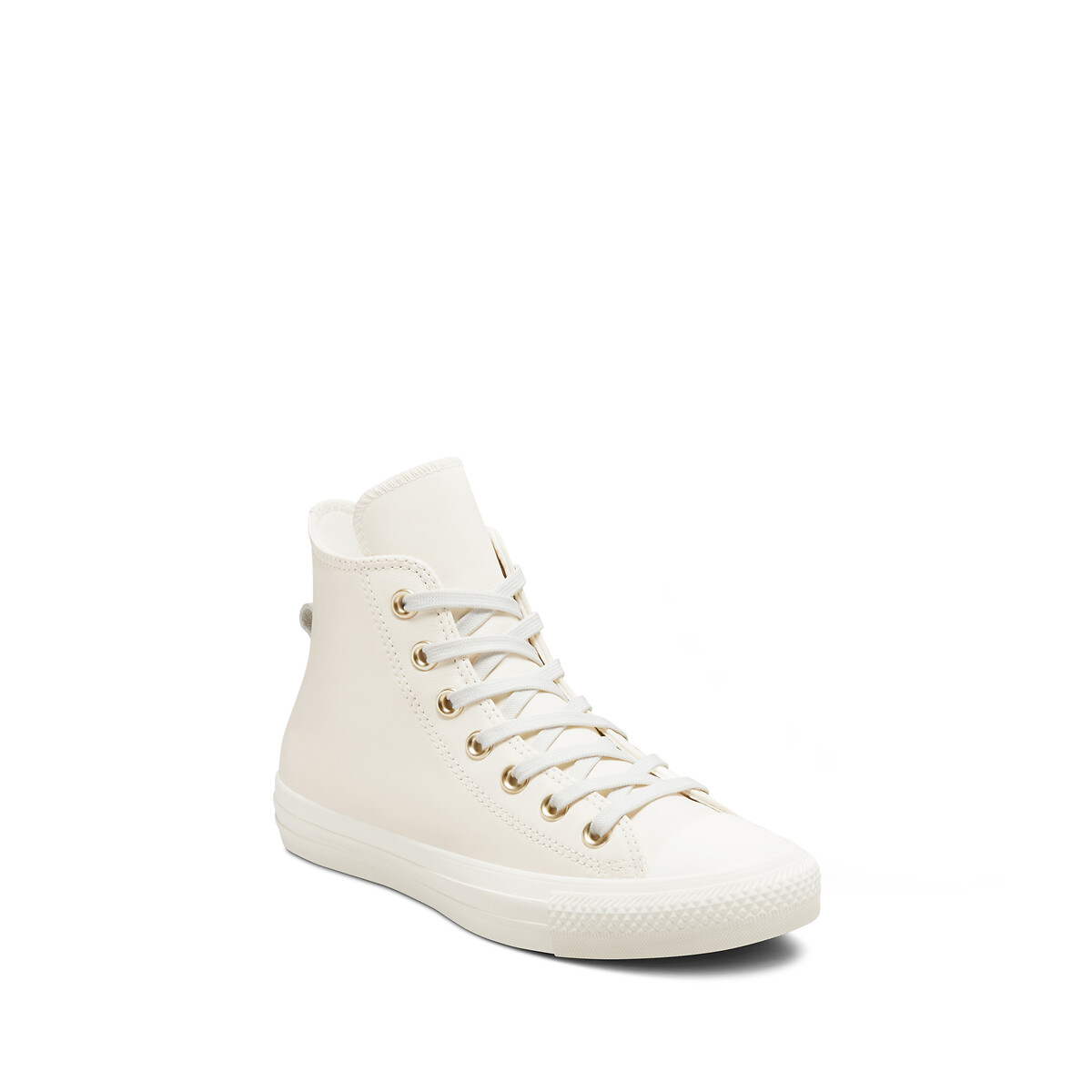 Chuck taylor earthy tones leather high top trainers ecru Converse | La  Redoute