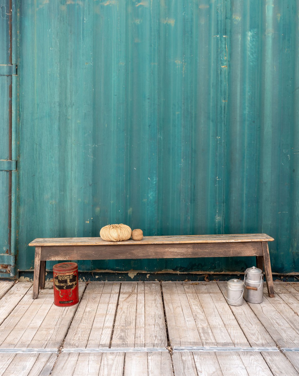 Banc en bois Antoine N°466 - Bon état, DEBONGOUT