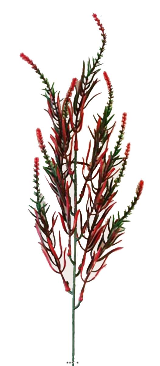 Branche de feuillage artificiel Vert Rouge, ARTIFICIELLES