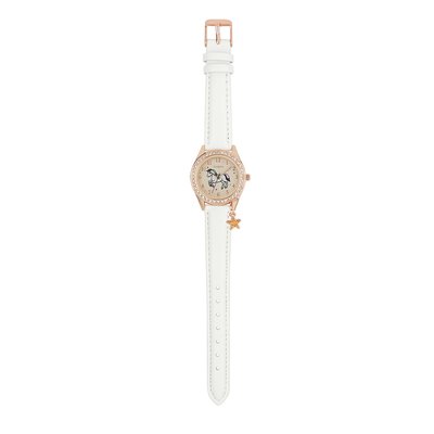 Tikkers Girls White Unicorn Dial Watch With Case TIKKERS