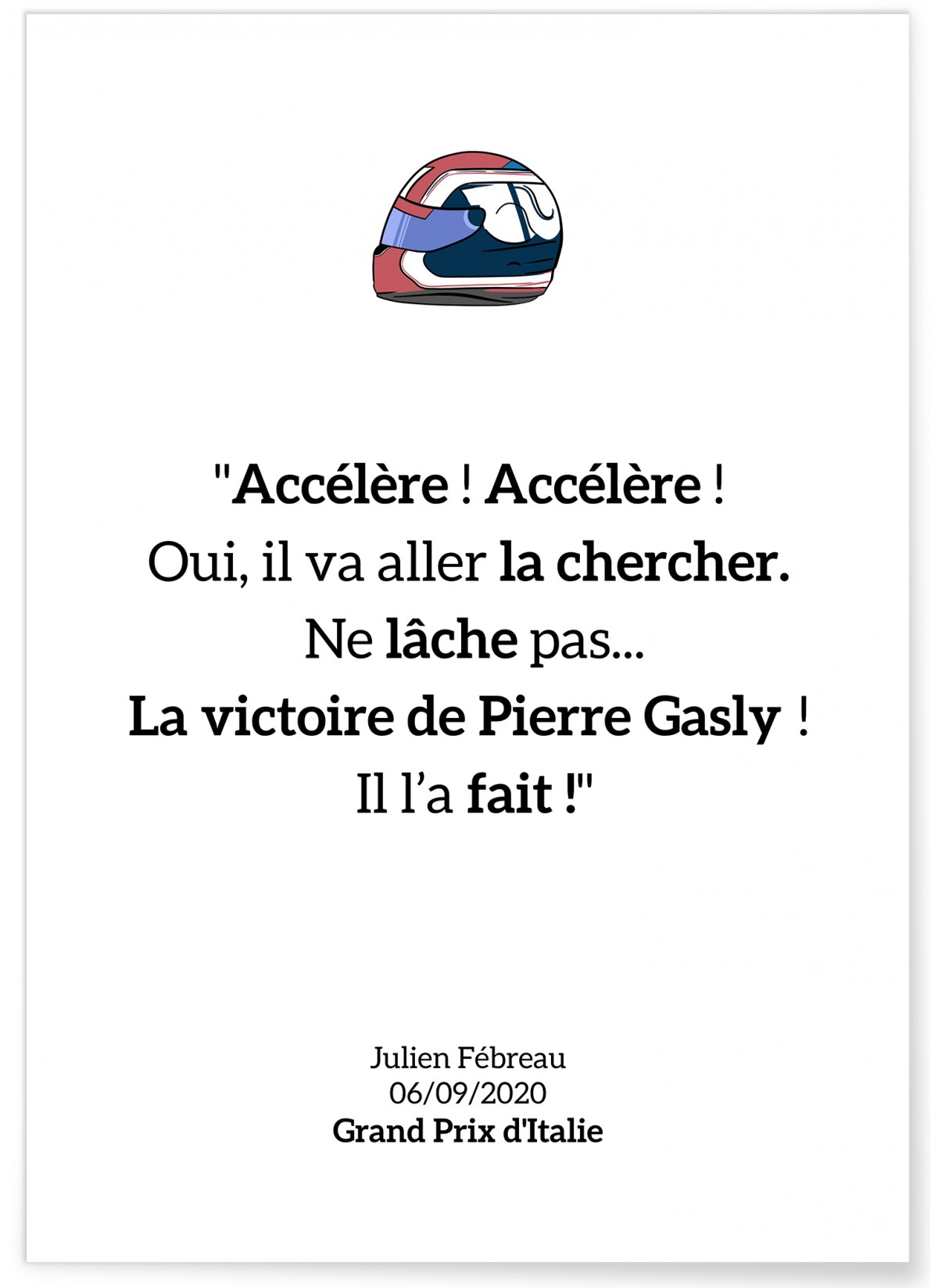 Affiche 'Accélère, accélère !', L'AFFICHERIE