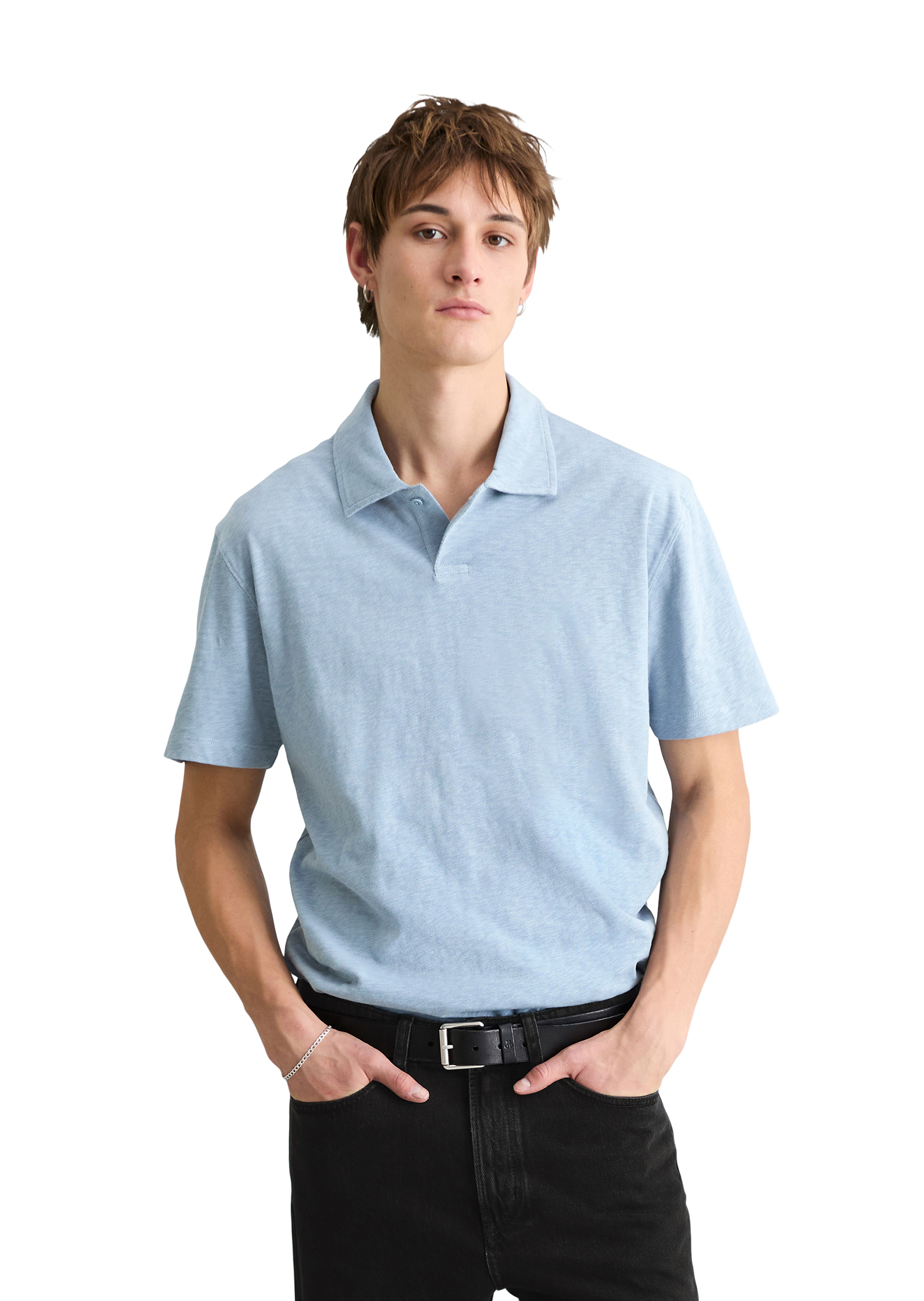 Polo DfC Slub Jersey regular en pur coton bio, MARC O’POLO DENIM
