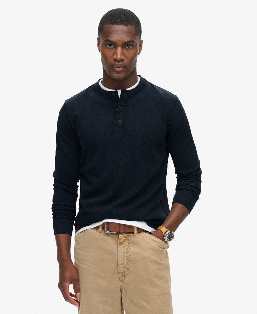 Haut Henley Texturé Vintage, SUPERDRY