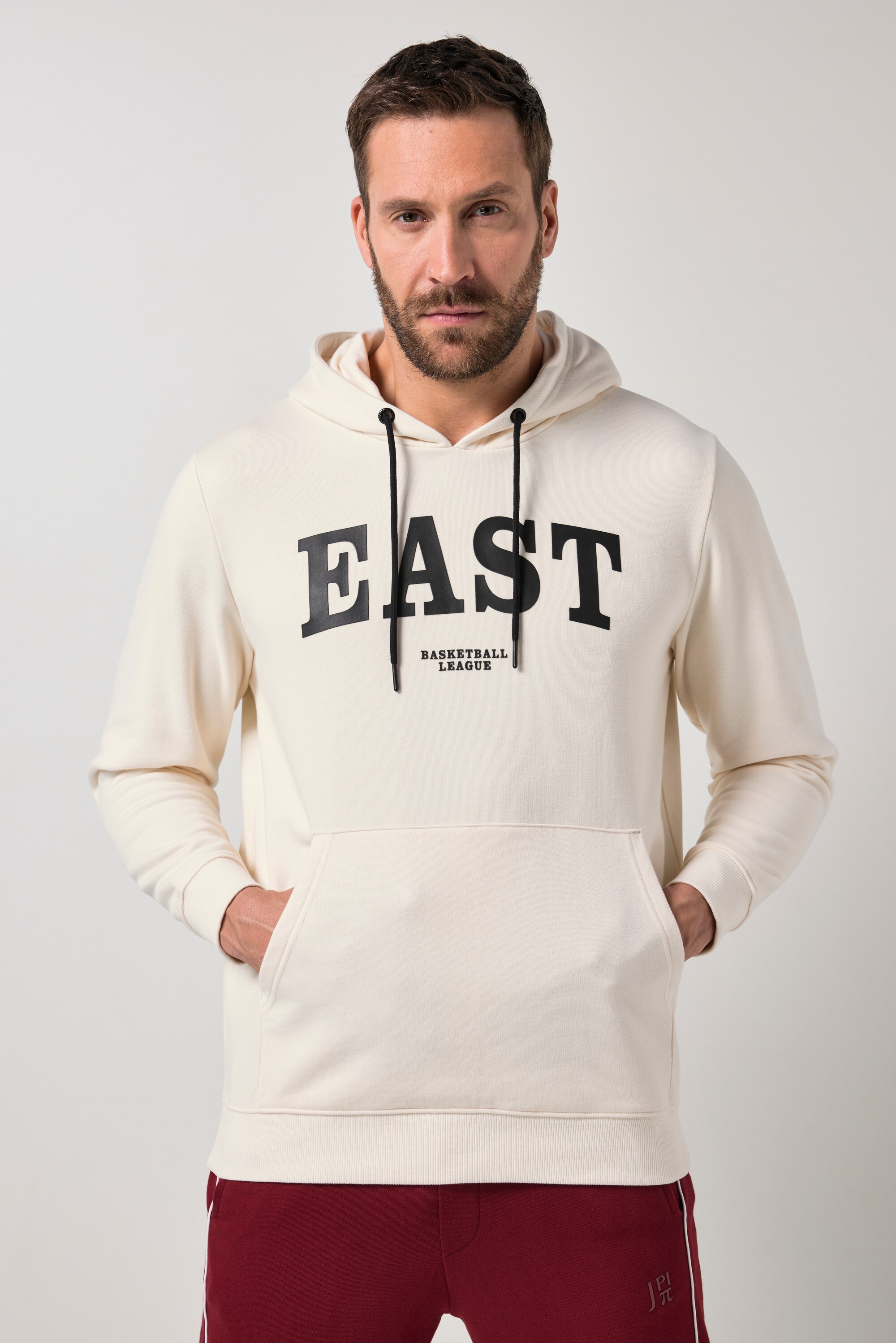 Sweat-shirt à capuche, imprimé poitrine, JP1880