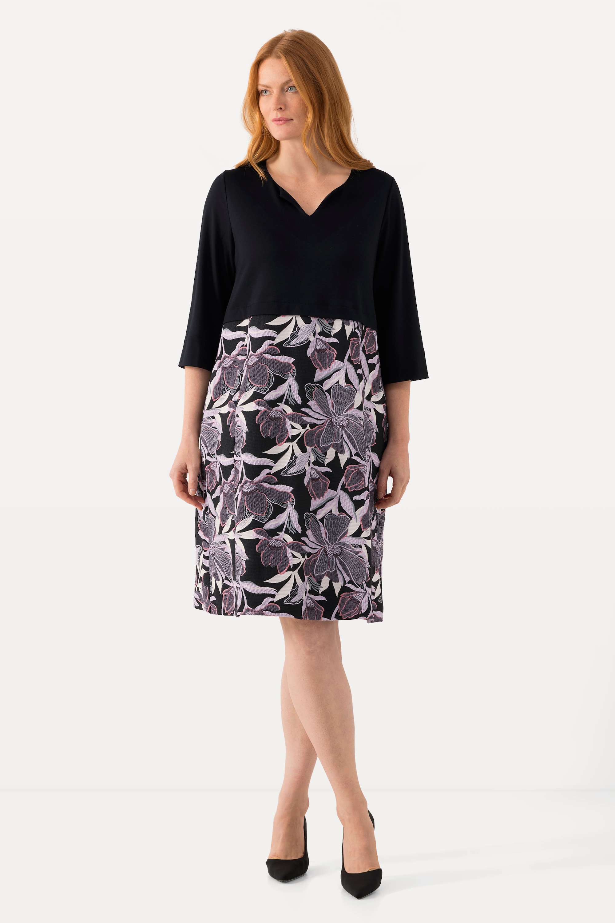 Robe, mélange de matières, ULLA POPKEN