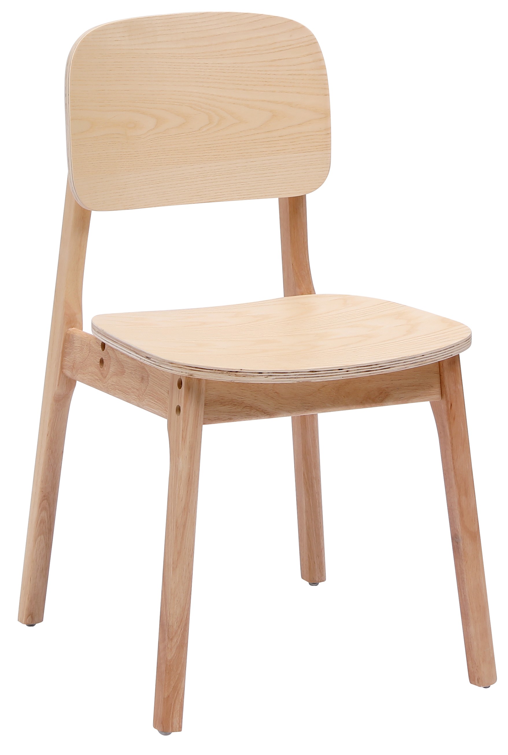 Lot de 2 chaises bois massif, BAIA, NORDLYS
