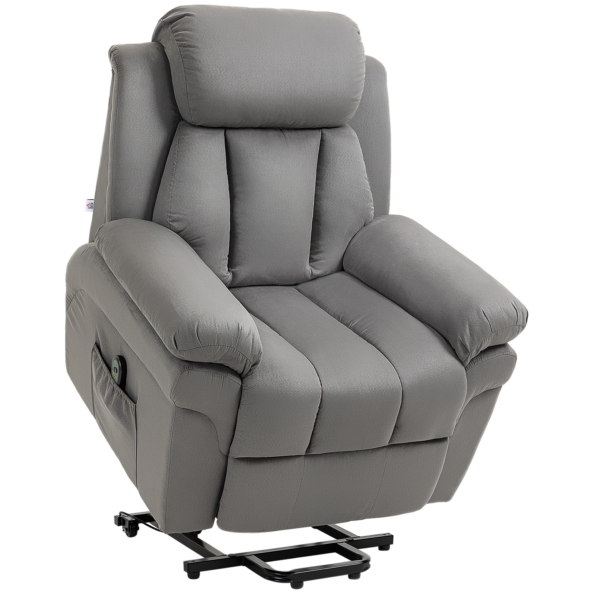 Fauteuil releveur électrique velours (100%, HOMCOM