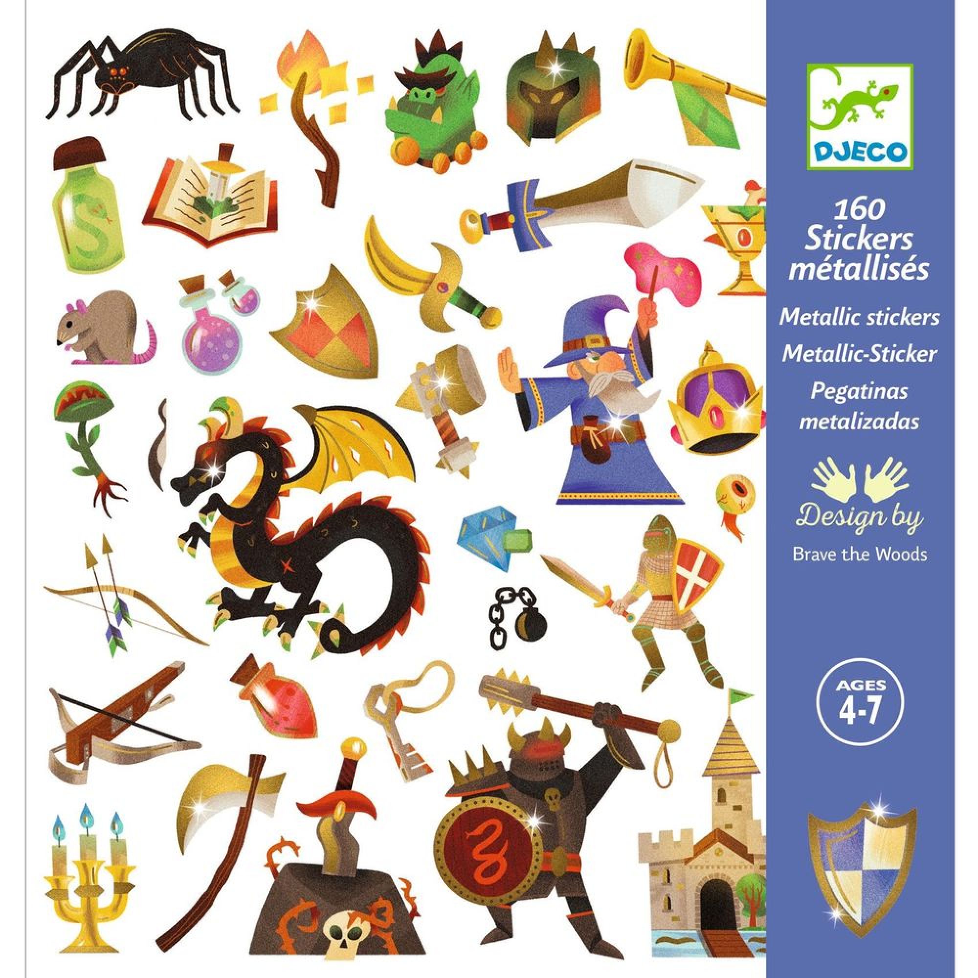Stickers - Médiéval fantastique, DJECO