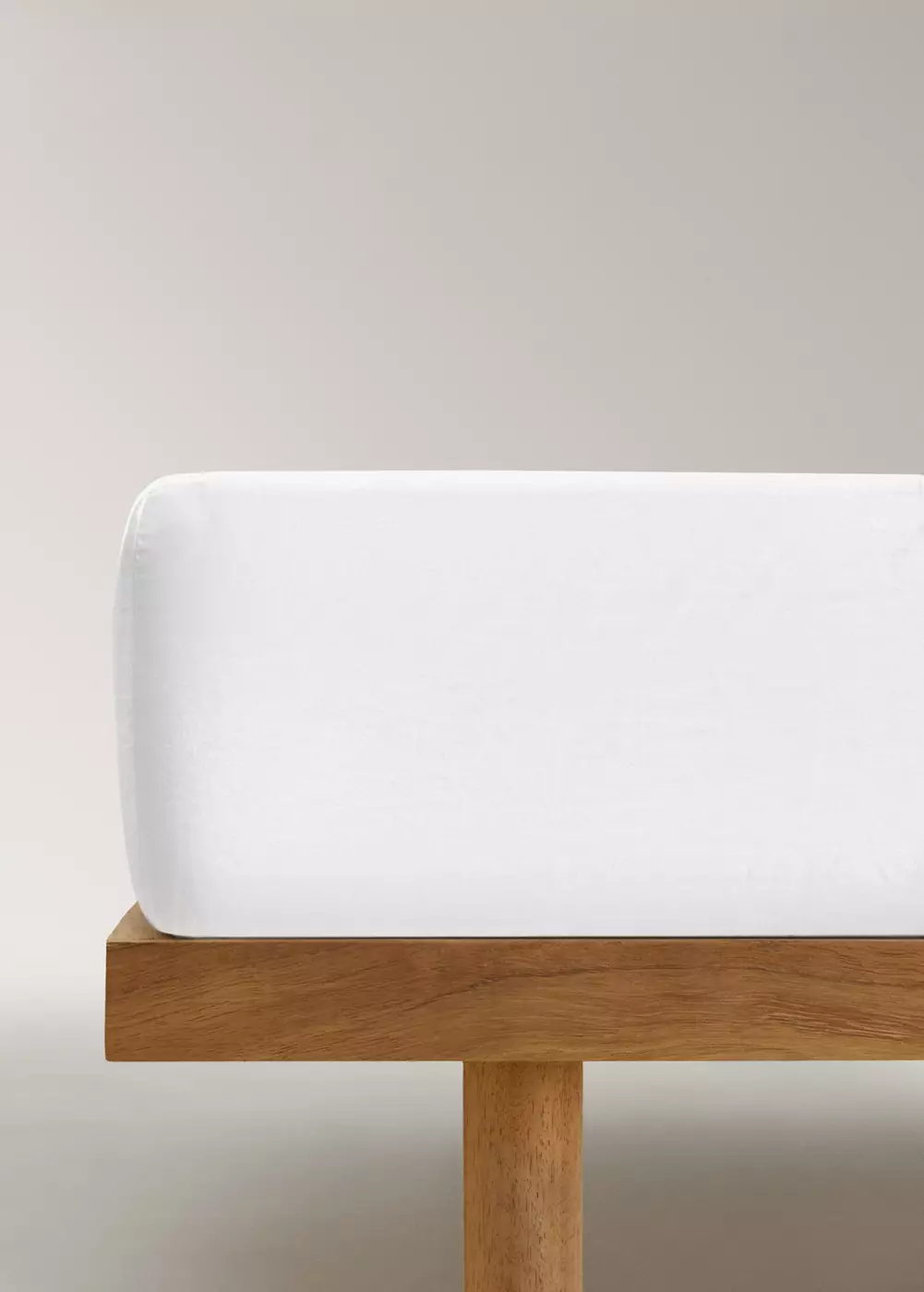 Drap-housse enfant percale garment-washed Lit 90 cm, MANGO HOME