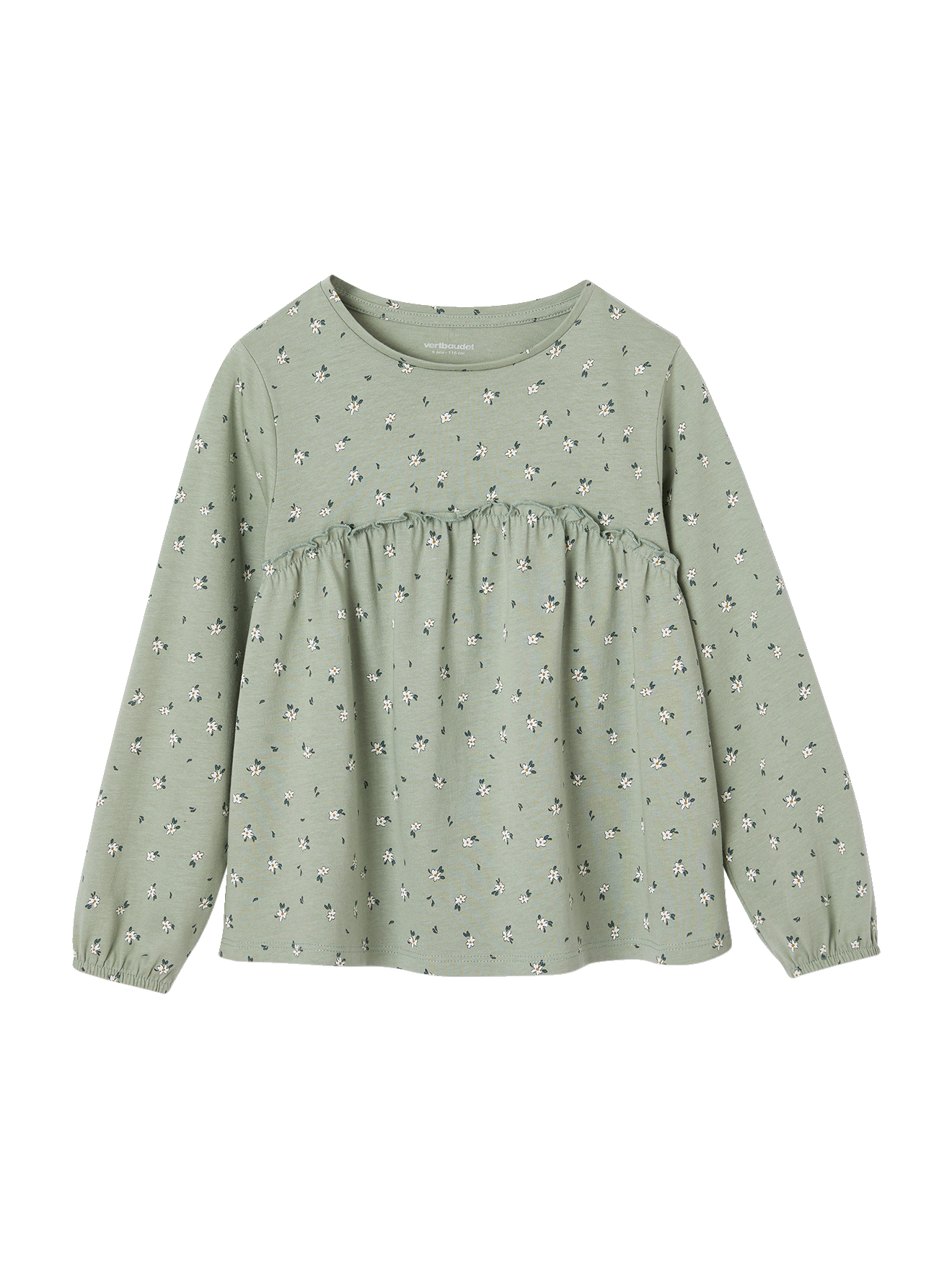 T-shirt blouse imprimé manches longues, VERTBAUDET