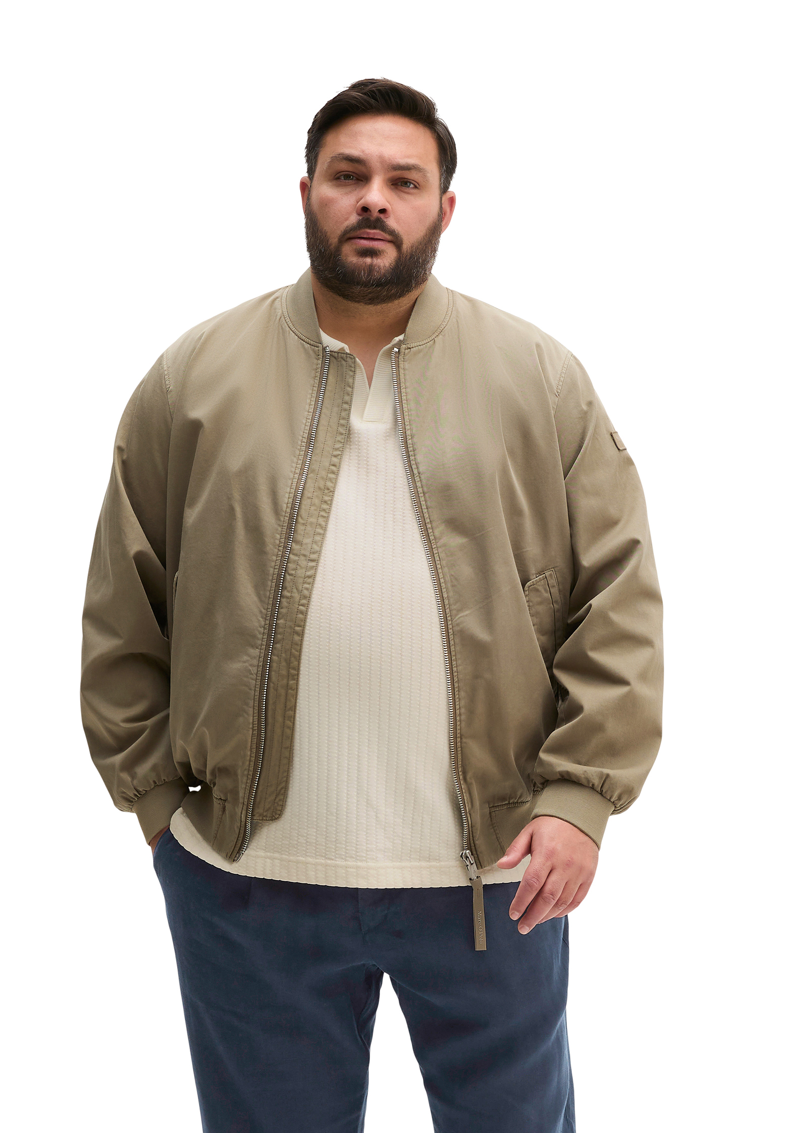 Blouson régulier en sergé de coton bio, MARC O'POLO