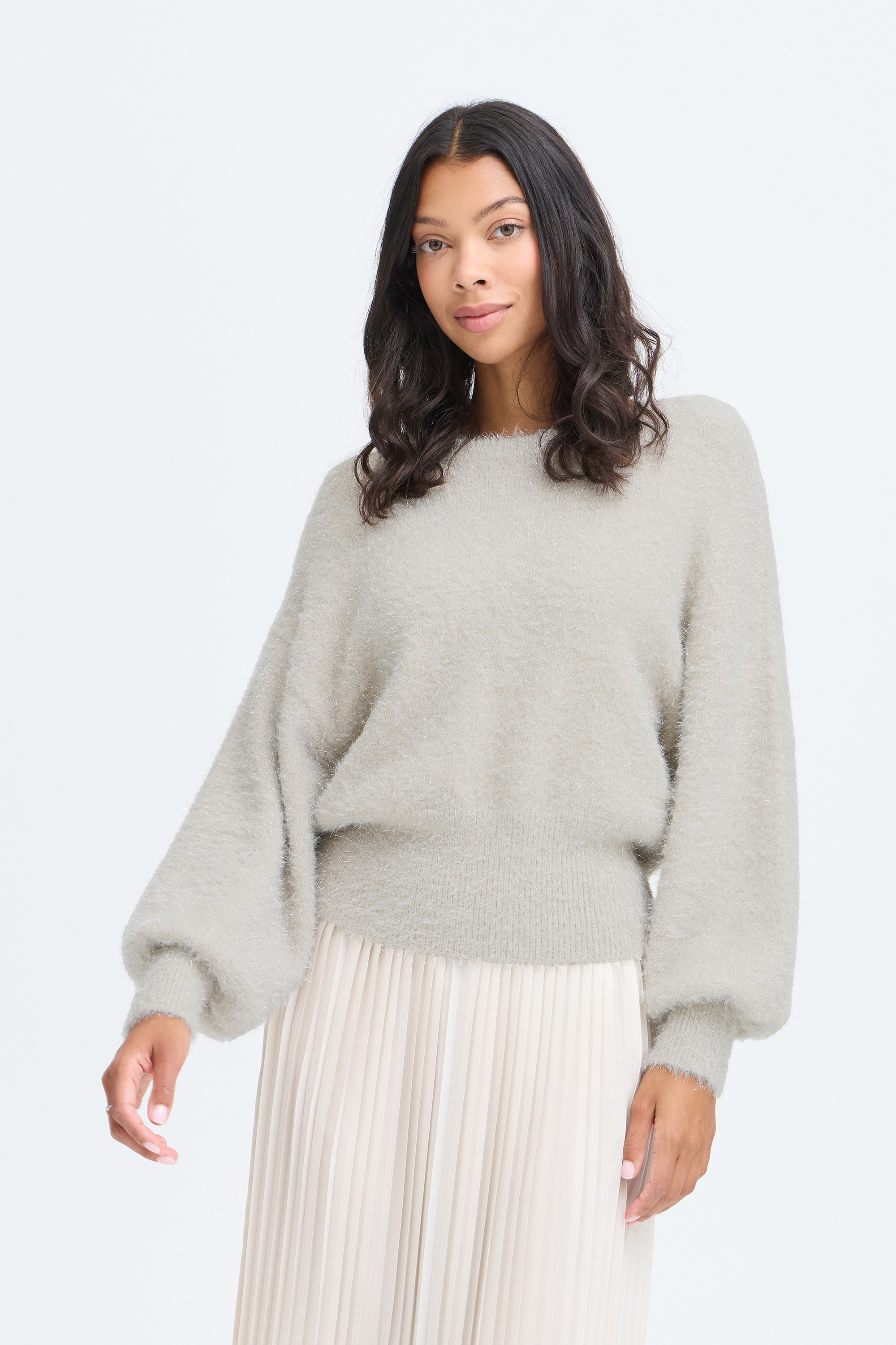 Pull en maille manches longues, B.YOUNG