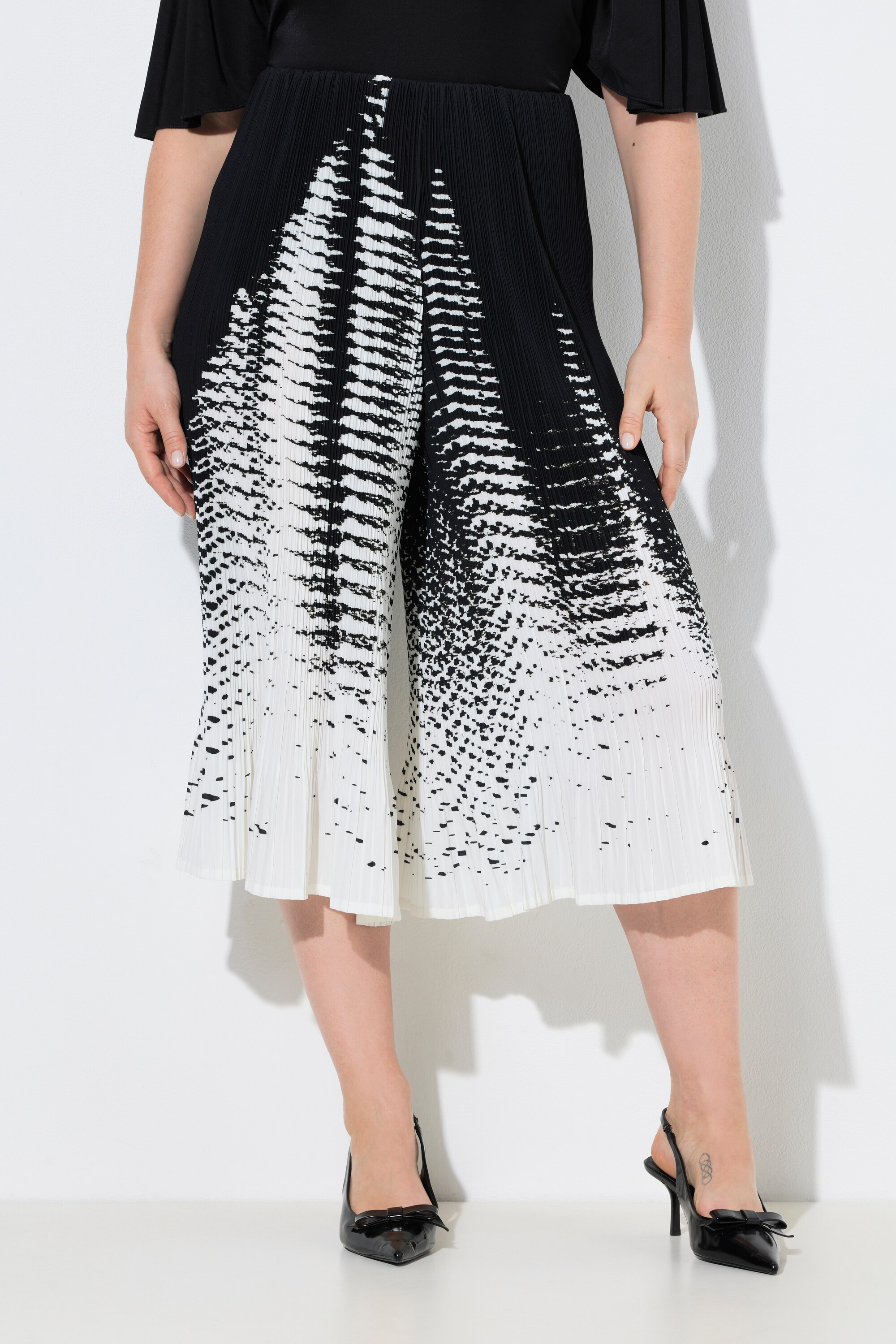 Jupe-culotte plissée, imprimé, ULLA POPKEN