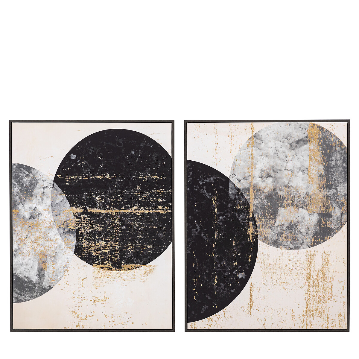 Set of 2 Orbit Framed Canvas, ÉDITÉ