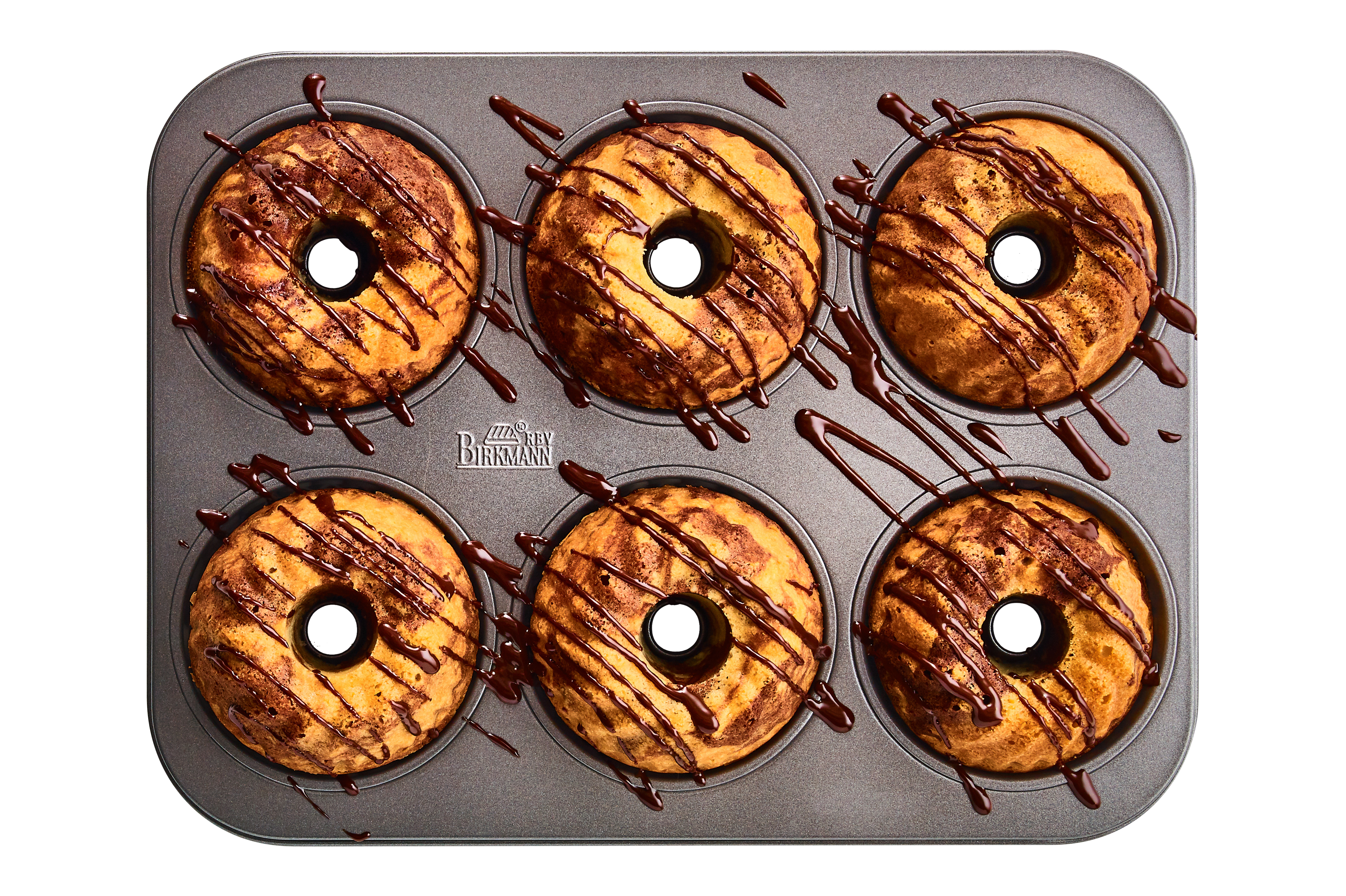 Plaque de Cuisson 6 Cakes en acier carbone, EASY BAKING, BIRKMANN