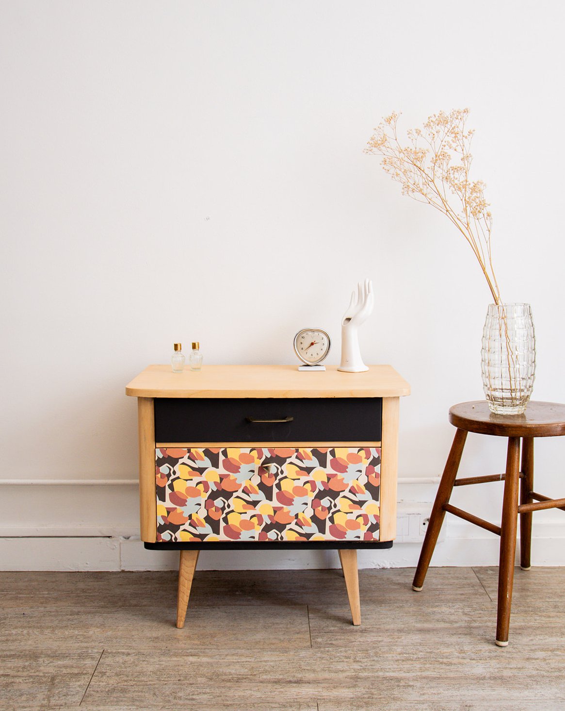 Table de chevet en bois Maïa N°116 - Bon état, DEBONGOUT