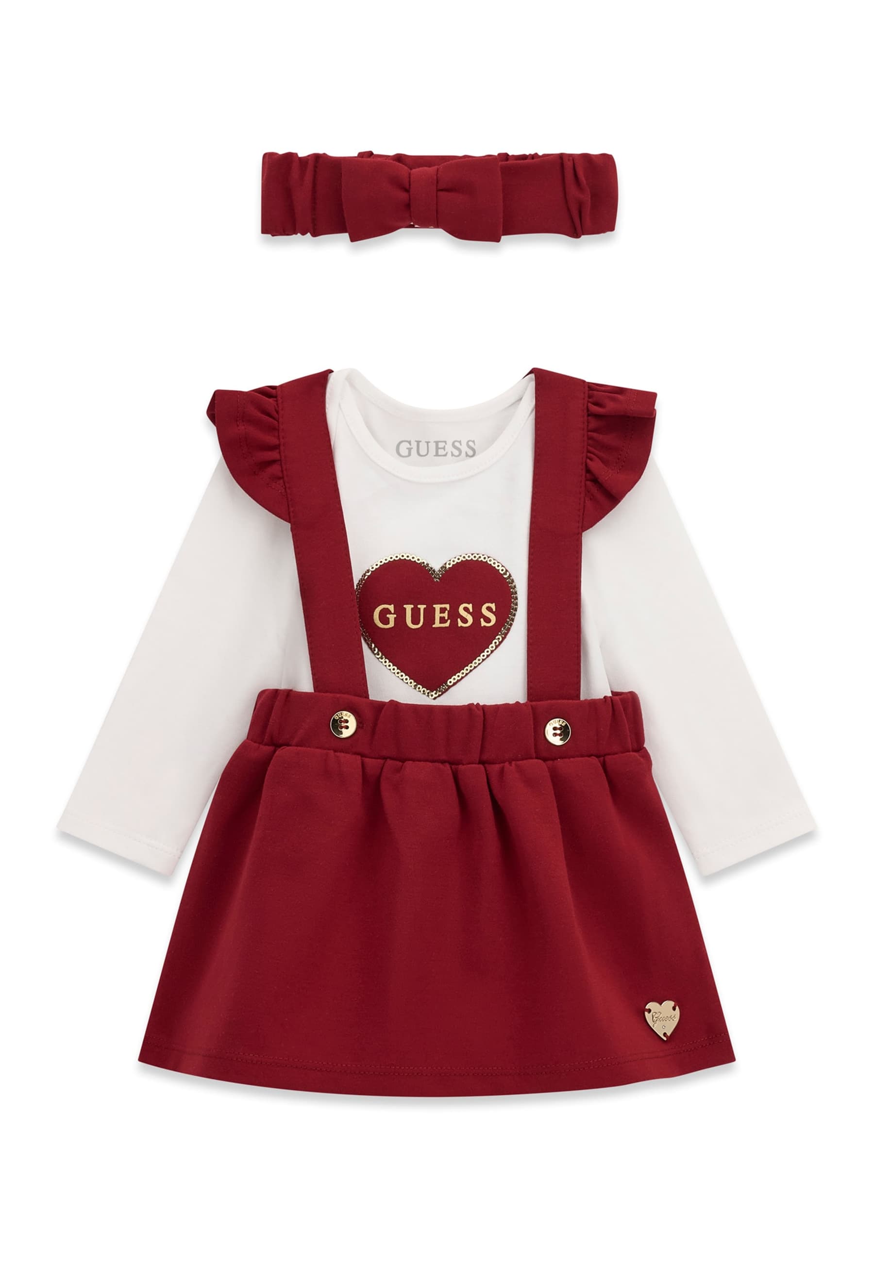 Ensemble Body, Robe Et Bandeau En Interlock, GUESS KIDS