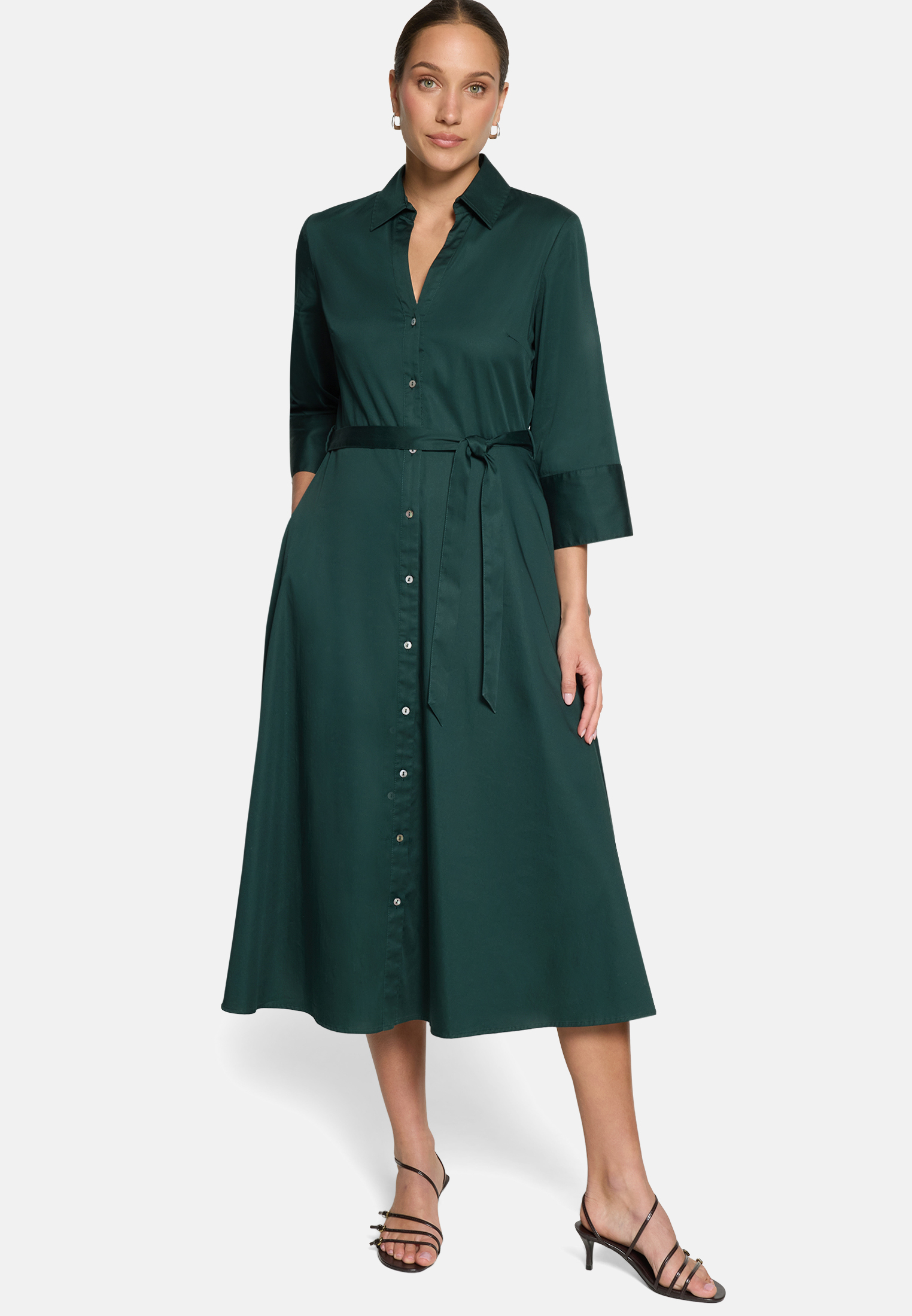Robe-chemisier à manches 3/4, ZERO