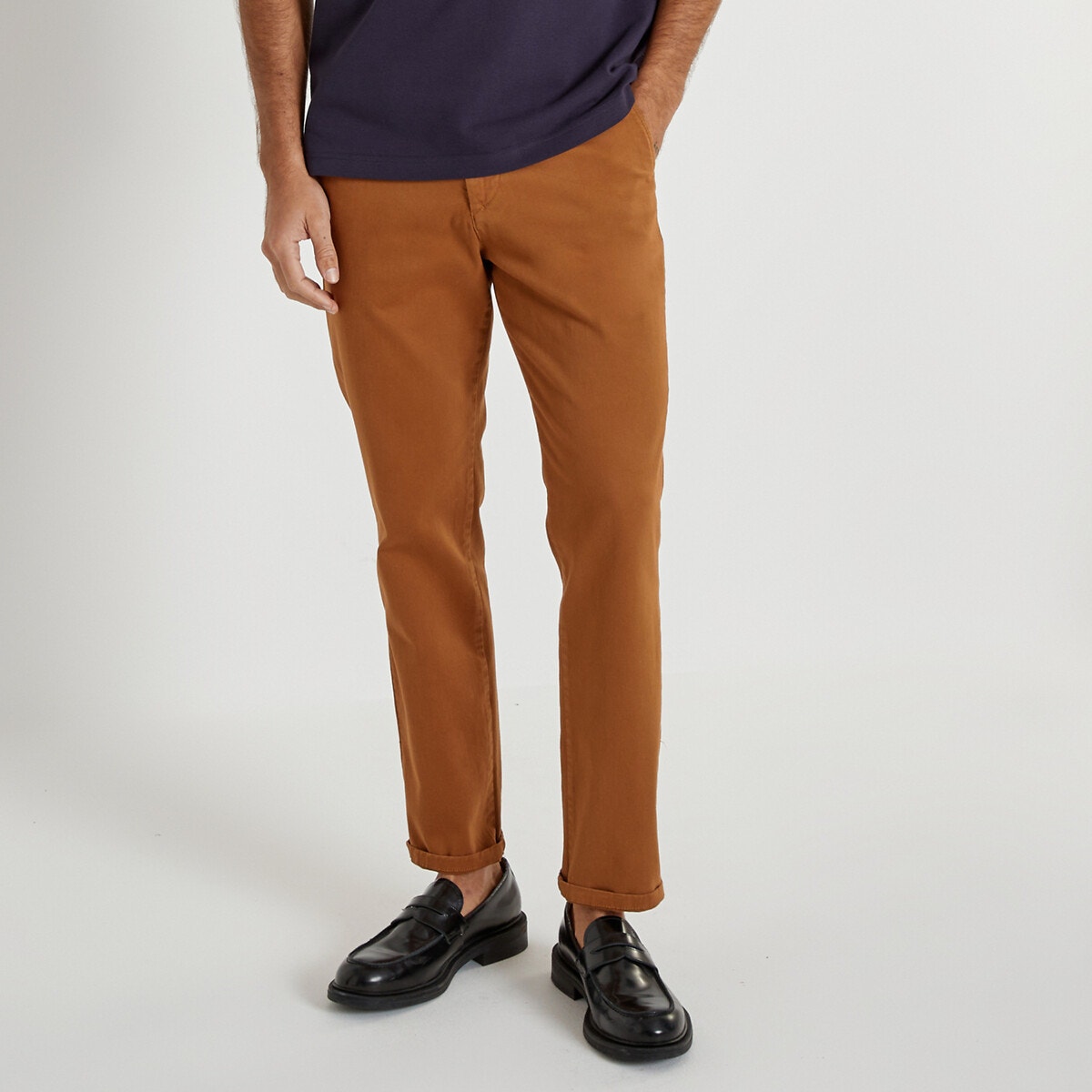 Pantalon marron best sale foncé homme