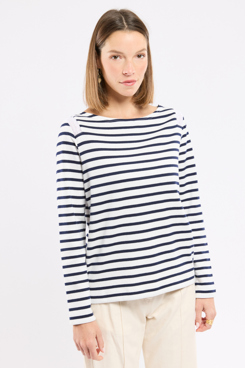 Marinière Erine en coton rustique, TERRE & MER