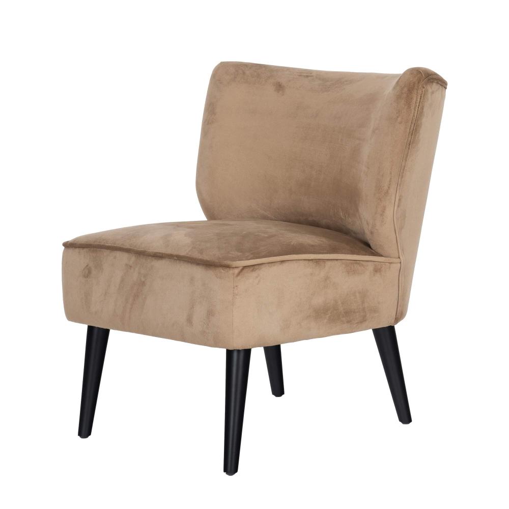 Fauteuil en tissu technique beige Cocktail, AMADEUS