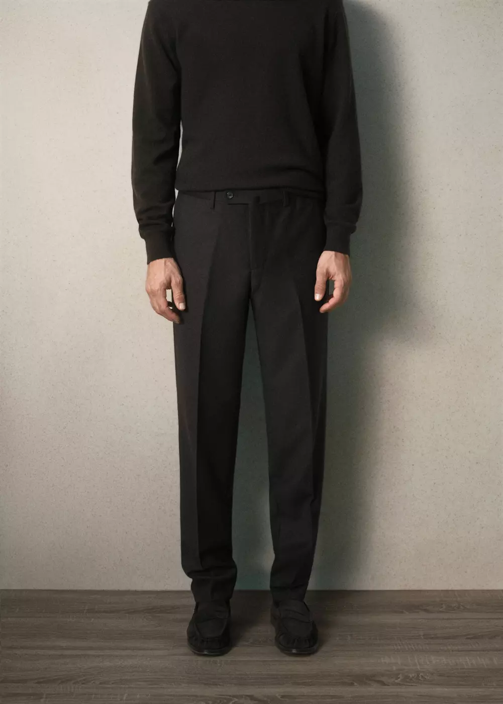 Pantalon laine vierge slim-fit, MANGO MAN